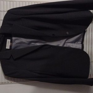 Calvin Klein Ladies Blazer Jacket Size 12 Gray in color.